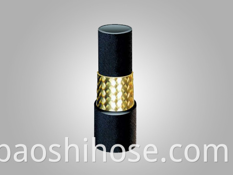 High Pressure Single Steel Wire Braided Reinforcement Steel Braided Rubber Hose 